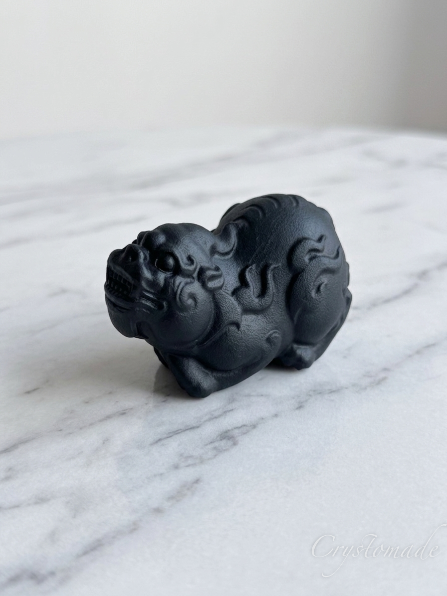 貔貅｜黑曜石·騰雲