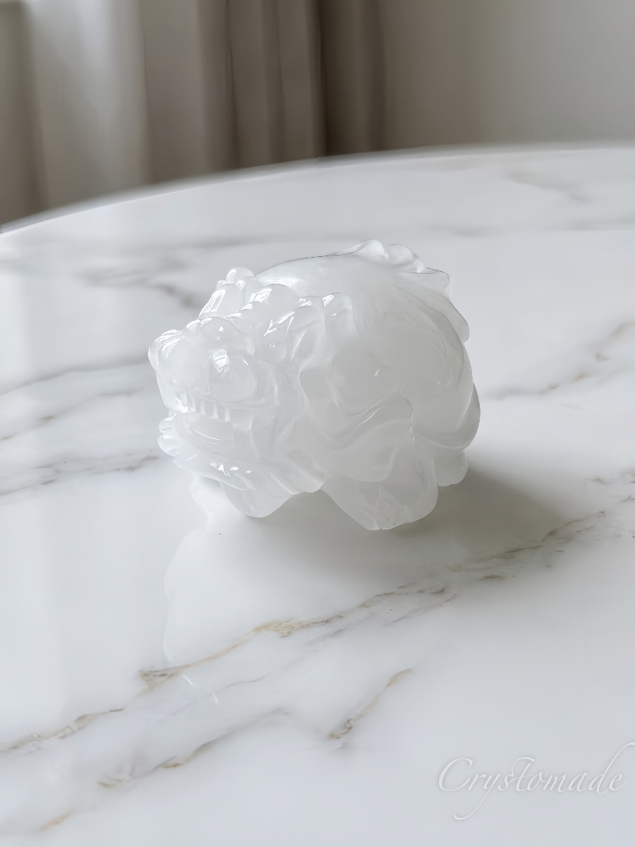 龍龜｜奶白晶｜6cm